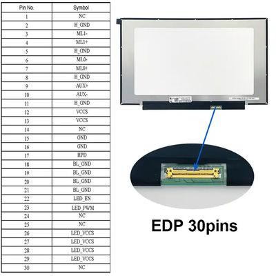 Full Hd 14 Inch Lcd Display 1920*1080 Tft Module Edp 30 Pins